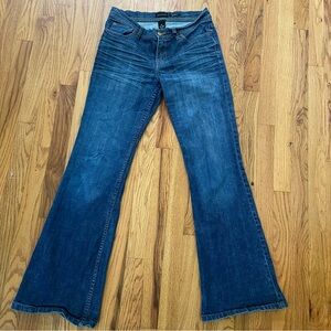 The Limited Women’s Flare Blue Jeans Size 8L Sexy Drew Fit Casual Denim Hippie
